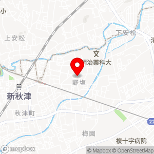グランステージ秋津駐車場の地図