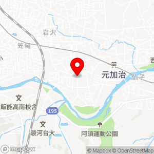 岩沢南部地区A17街区5画地駐車場の地図