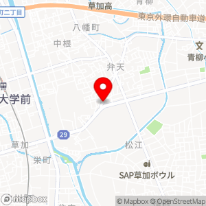 タイムズ 草加弁天の地図