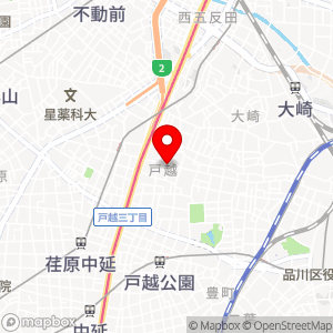 戸越銀座温泉の地図