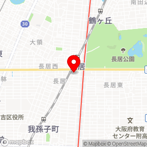 関西スーパー 長居店の地図