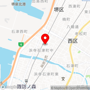 タイムズ 南海石津川駅前の地図