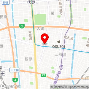 セブン-イレブン 名古屋大須2丁目南店の地図