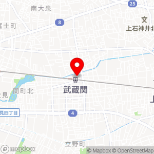 名鉄協商パーキング 武蔵関駅前の地図