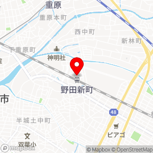 タイムズ 野田新町駅前の地図