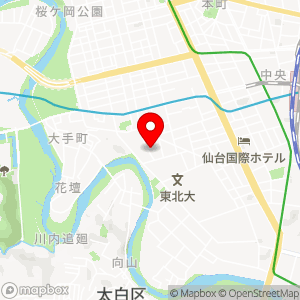 三井のリパーク 仙台高裁前の地図
