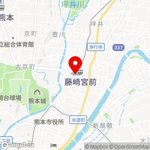 ファミリーマート 熊本坪井二丁目店の地図