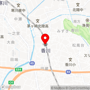 コインパーク 茅ヶ崎香川の地図