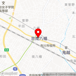 セブン-イレブン 市川八幡3丁目店の地図