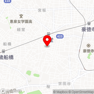 ファミリーマート 経堂農大通り店の地図