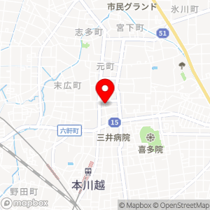 大栄パーク 川越仲町の地図