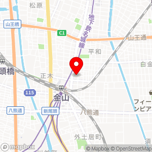 三井のリパーク 金山第13の地図