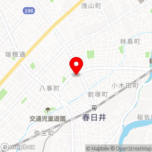 春日井温泉の地図