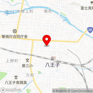 八王子温泉 やすらぎの湯の地図