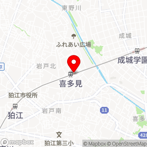 セブン-イレブン 小田急喜多見店の地図