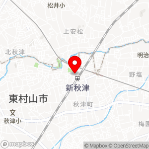 新秋津駅構内の地図
