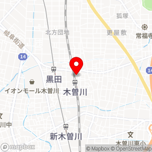 木曽川駅北月極駐車場の地図