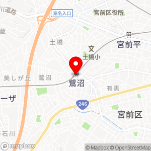 ローソン ＋toks鷺沼改札内の地図