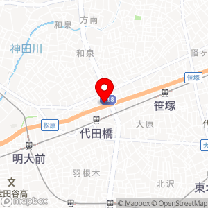 湯の楽 代田橋温泉の地図