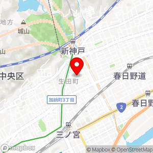ローソン 神戸生田町四丁目店の地図