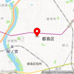 スペースゼロ みんなの都島本通パーキングの地図